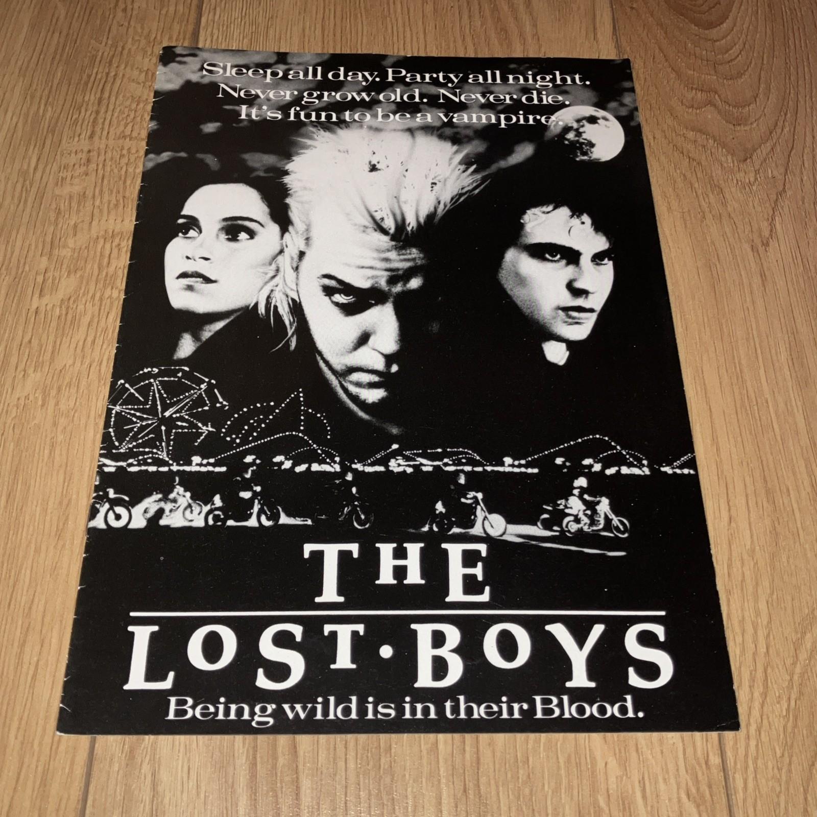 The Lost Boys - 1987 UK film campaign pressbook. Quad Poster, presskit, photos