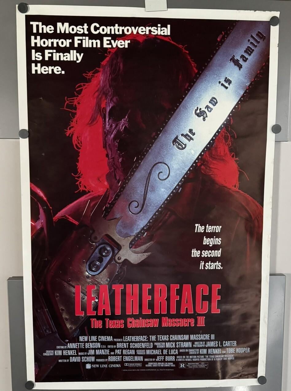Vintage Original Leatherface: The Texas Chainsaw Massacre III 1990 1-Sided 27x40