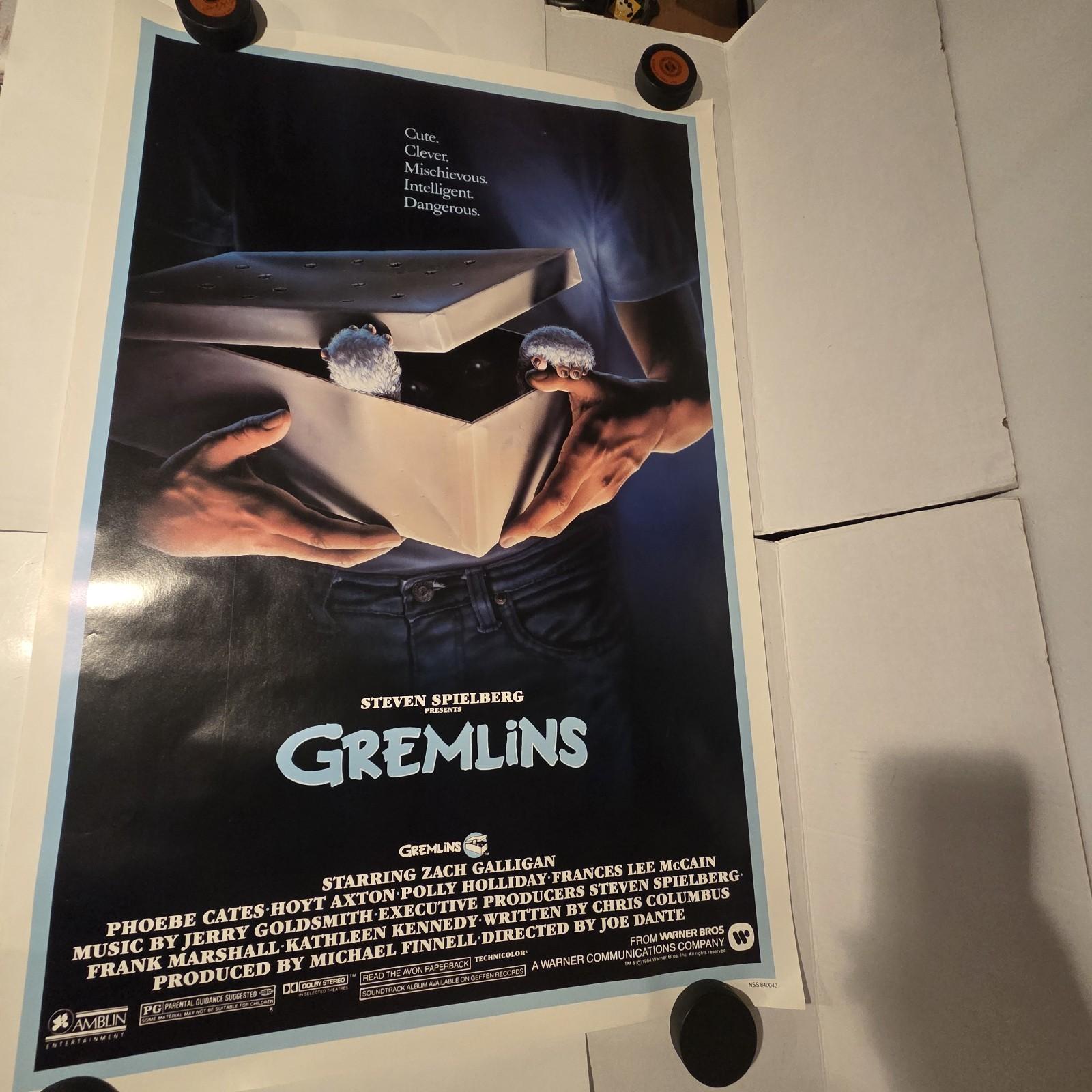 Vintage Original 1984 GREMLINS Movie Poster 27x41 | NSS 840040