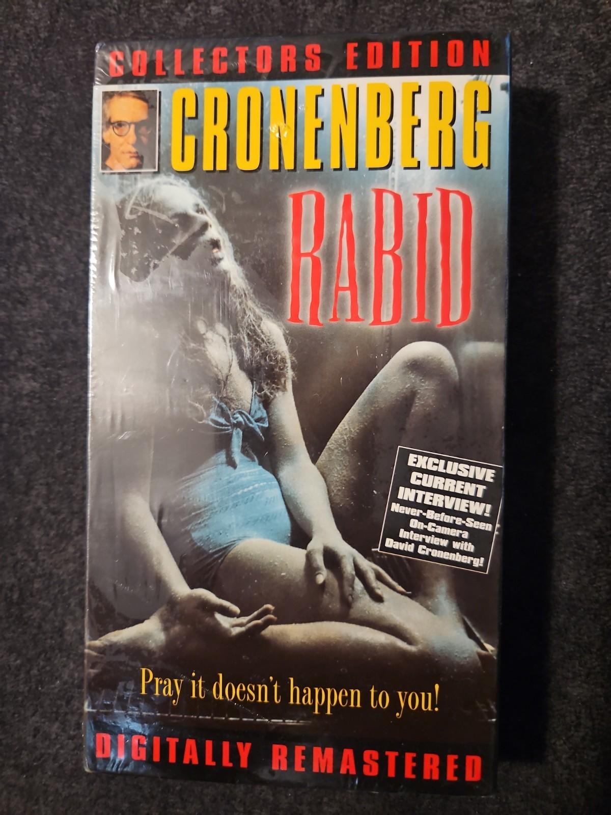 Rabid 1977 VHS Marilyn Chambers Cronenberg Collectors Edition Horror SEALED