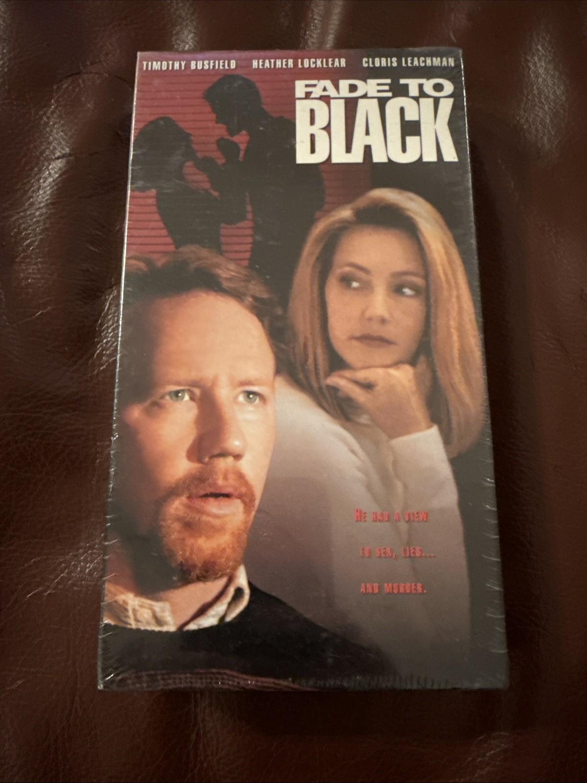 Fade To Black VHS Heather Locklear Timothy Busfield RARE OOP NEW SEALED 