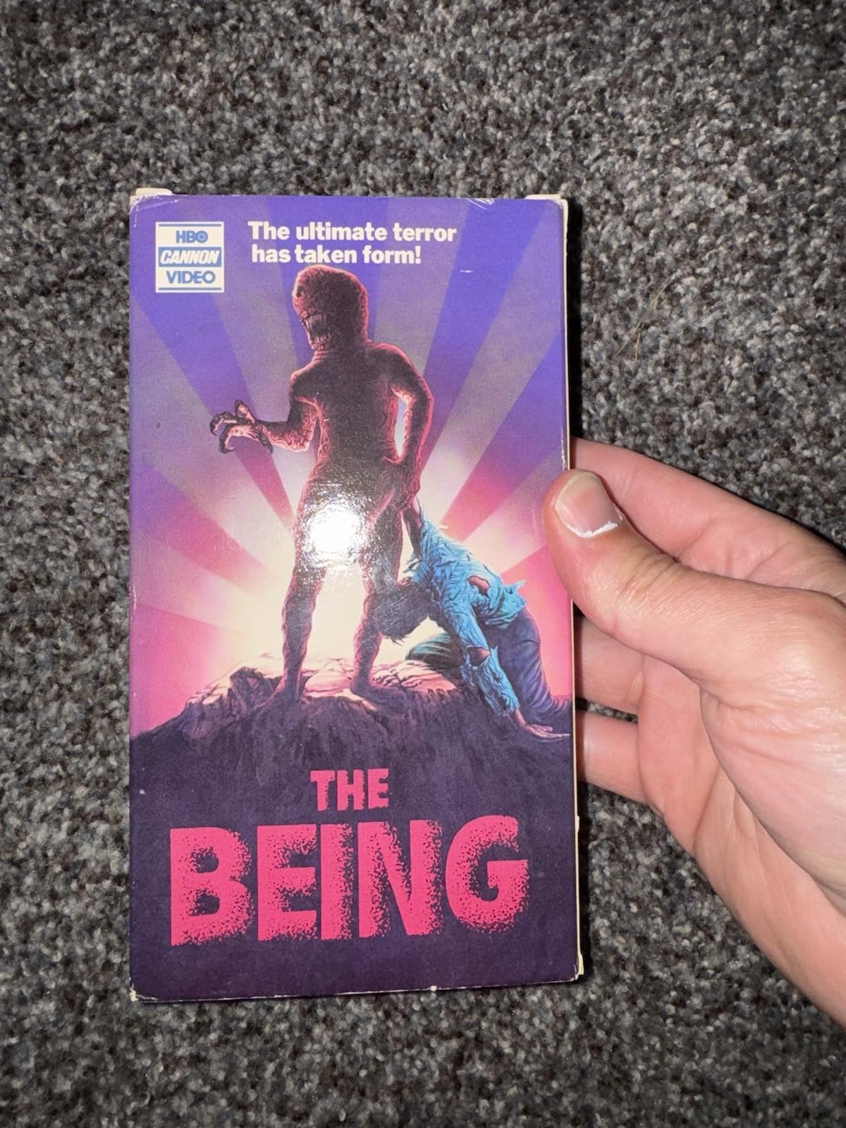 THE BEING VHS 1983 HBO CANNON VIDEO MARTIN LANDAU JOSE FERRER 80's Cult Horror 