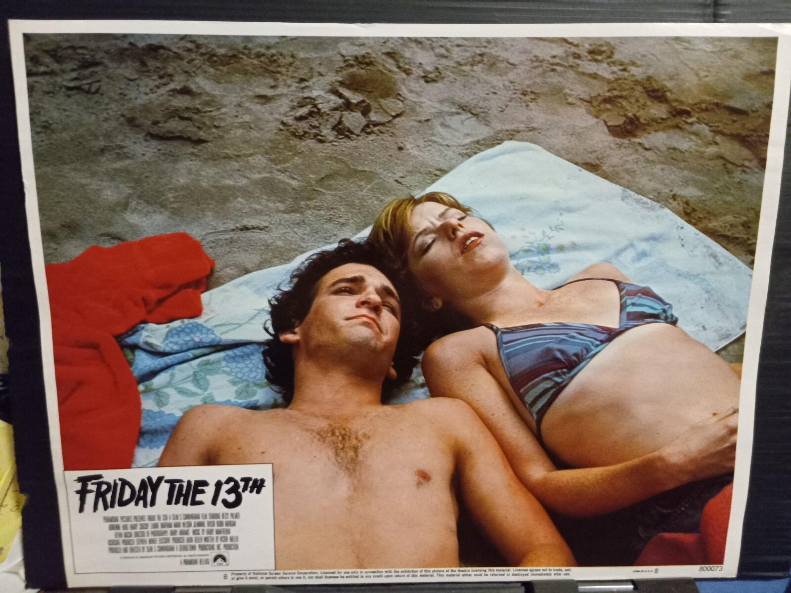 Lobby Card 1980 FRIDAY THE 13TH cute Jeannine Taylor Mark Nelson before death