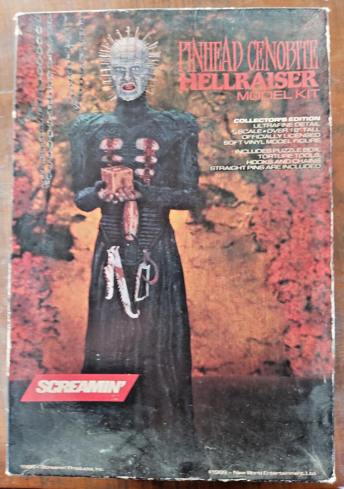 Hellraiser Pinhead Cenobite Model Kit Screamin' July 1989 H500P Box Included Rare