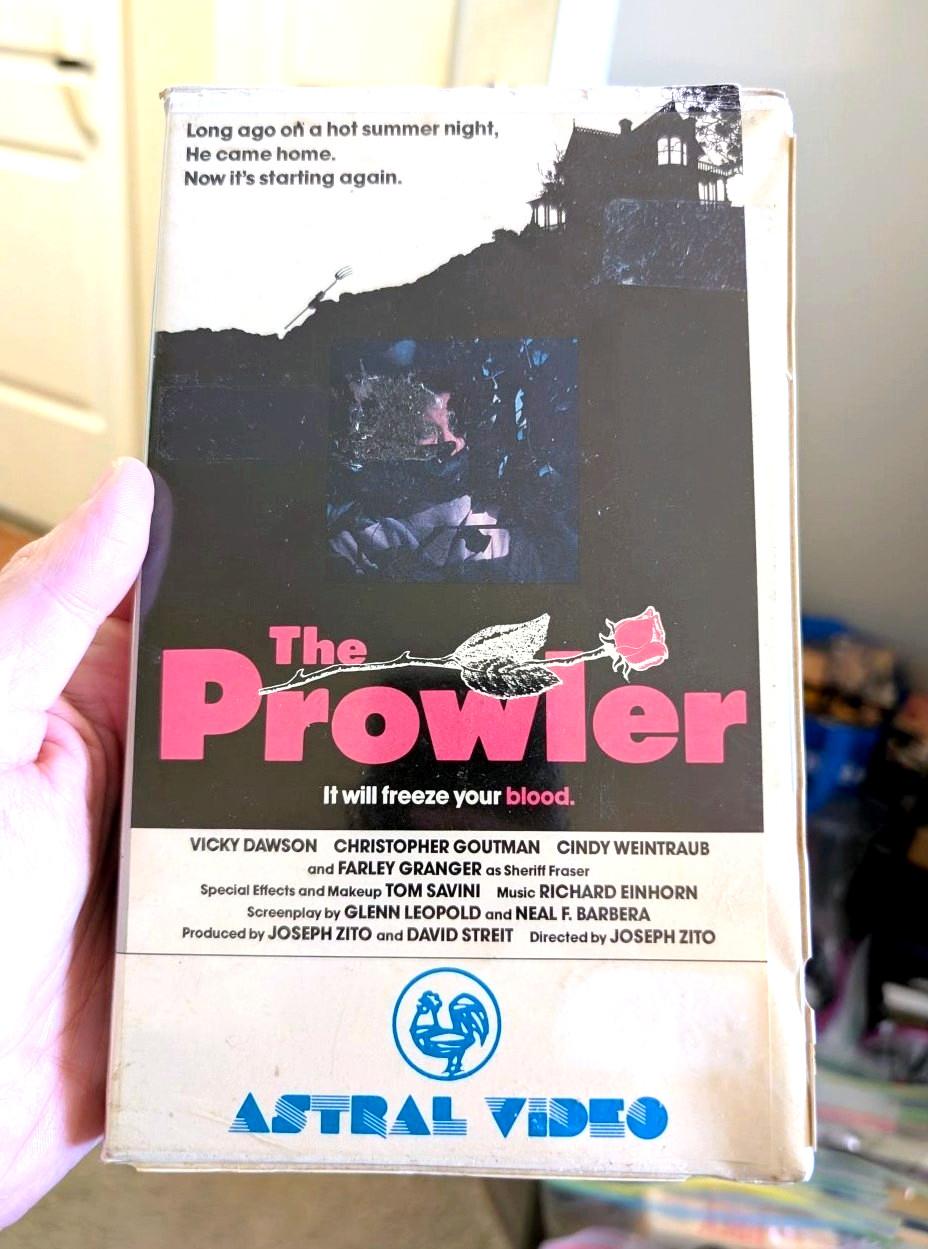 The Prowler VHS-Super Rare Astral Video clamshell release Horror Slasher