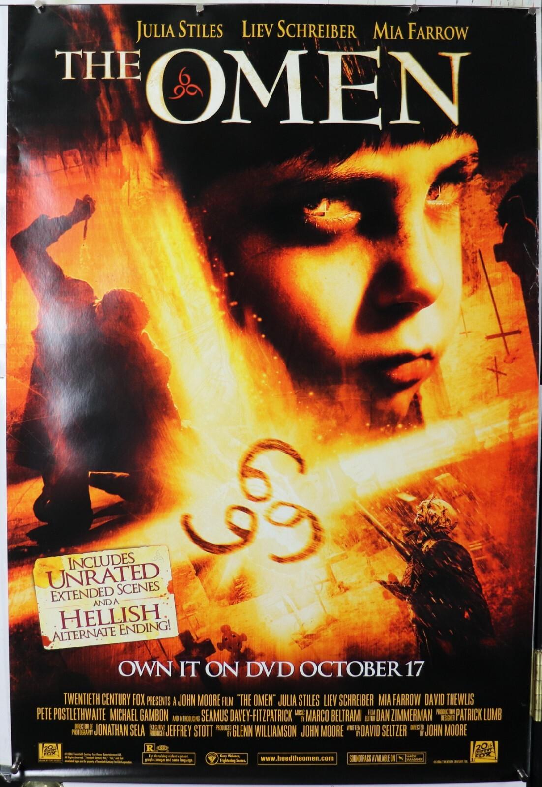 THE OMEN Original DVD Release poster vintage rare 36.75"X40" NOS (b275)(b264)