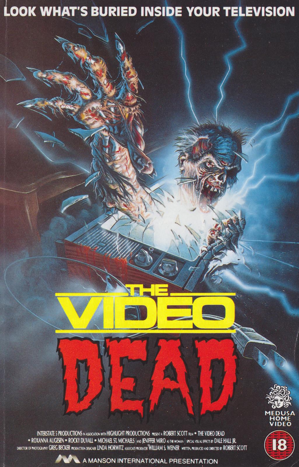THE VIDEO DEAD Movie Poster Horror 80's RARE VHS Zombies