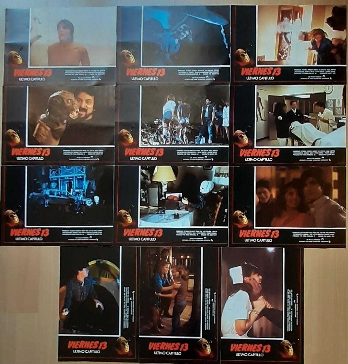1984 Friday the 13th: Final Chapter ORIGINAL '84 LOBBY CARD SET Joseph Zito
