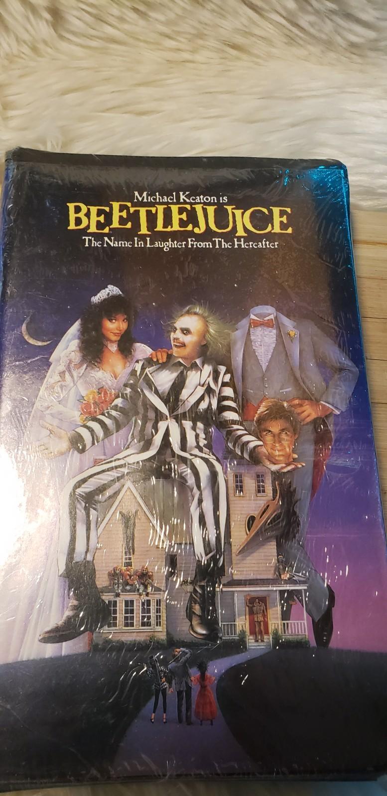 Beetlejuice 1988 VHS  Warner Home Video Rare Sealed Horror Comedy. 