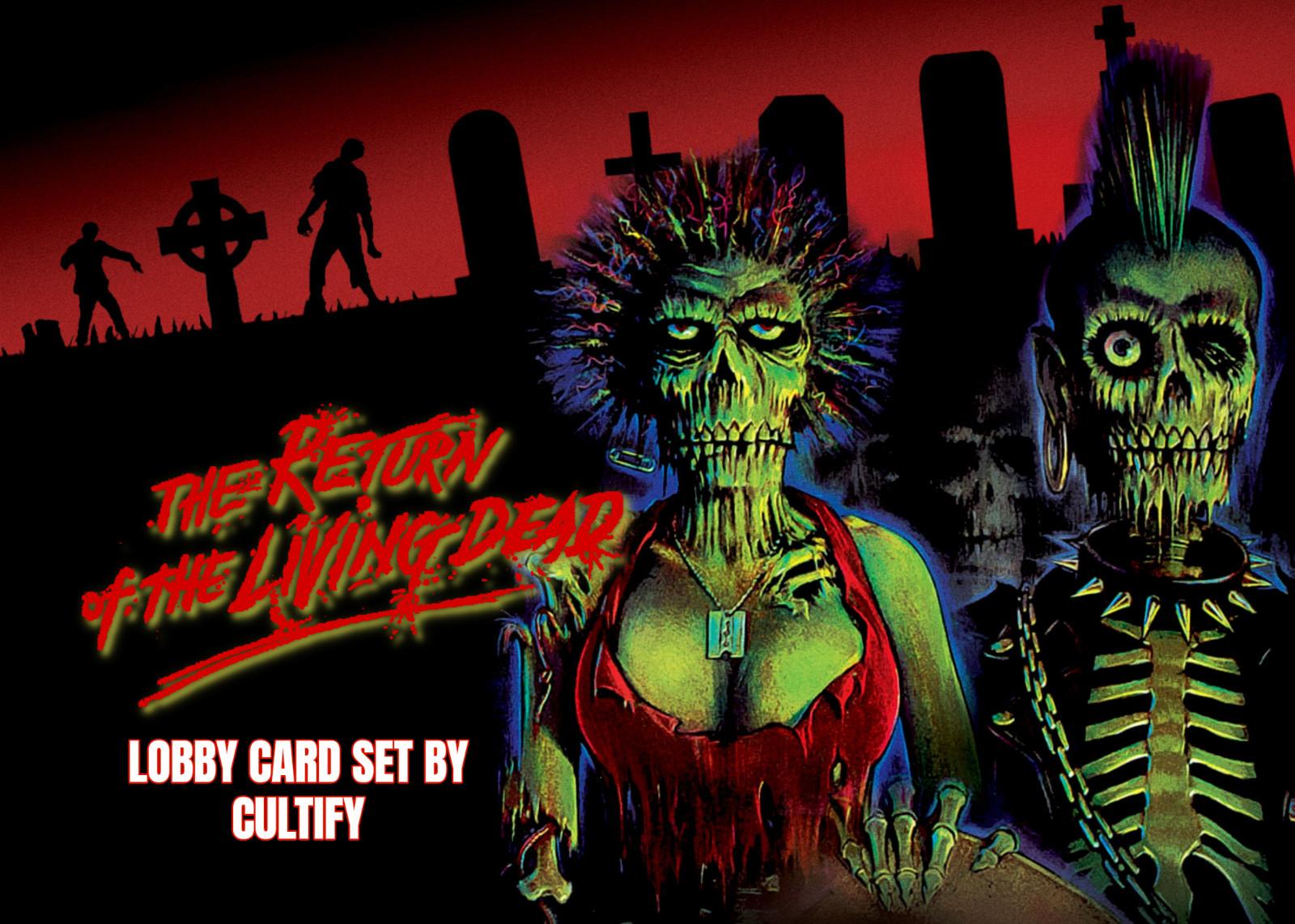 The Return Of The Living Dead 1985 5x7 Lobby Card set of 16