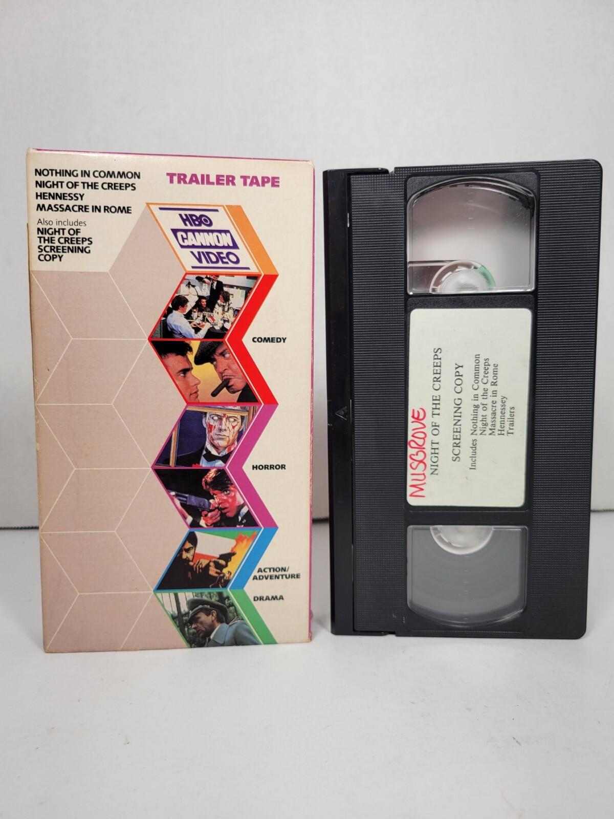 RARE PROMO-Night of the Creeps VHS 1986 HBO,Horror Movie Cult Scifi Monsters