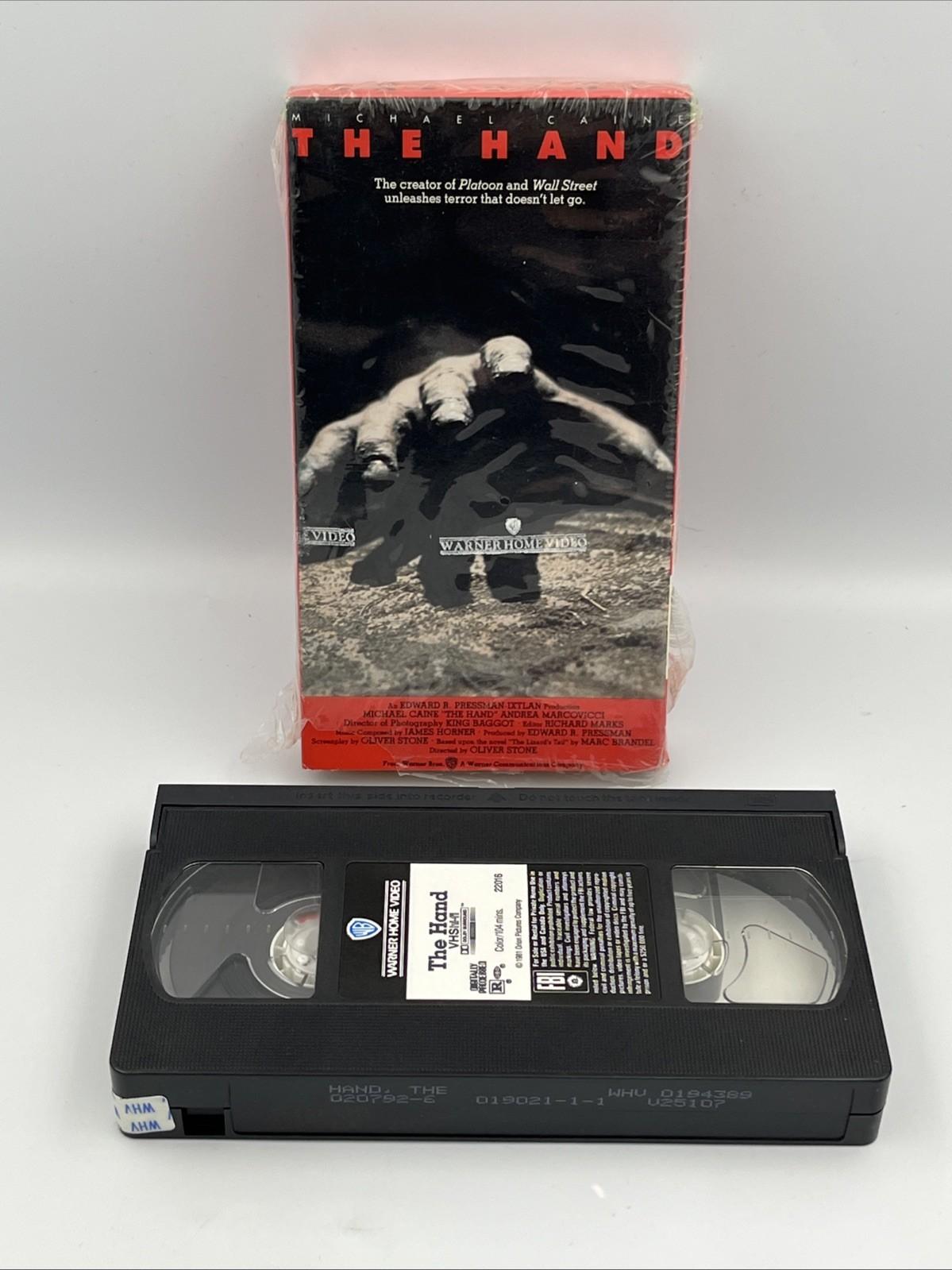 The Hand ( Horror 1981/1988 Michael Caine ) Untested Vintage VHS In Shrink