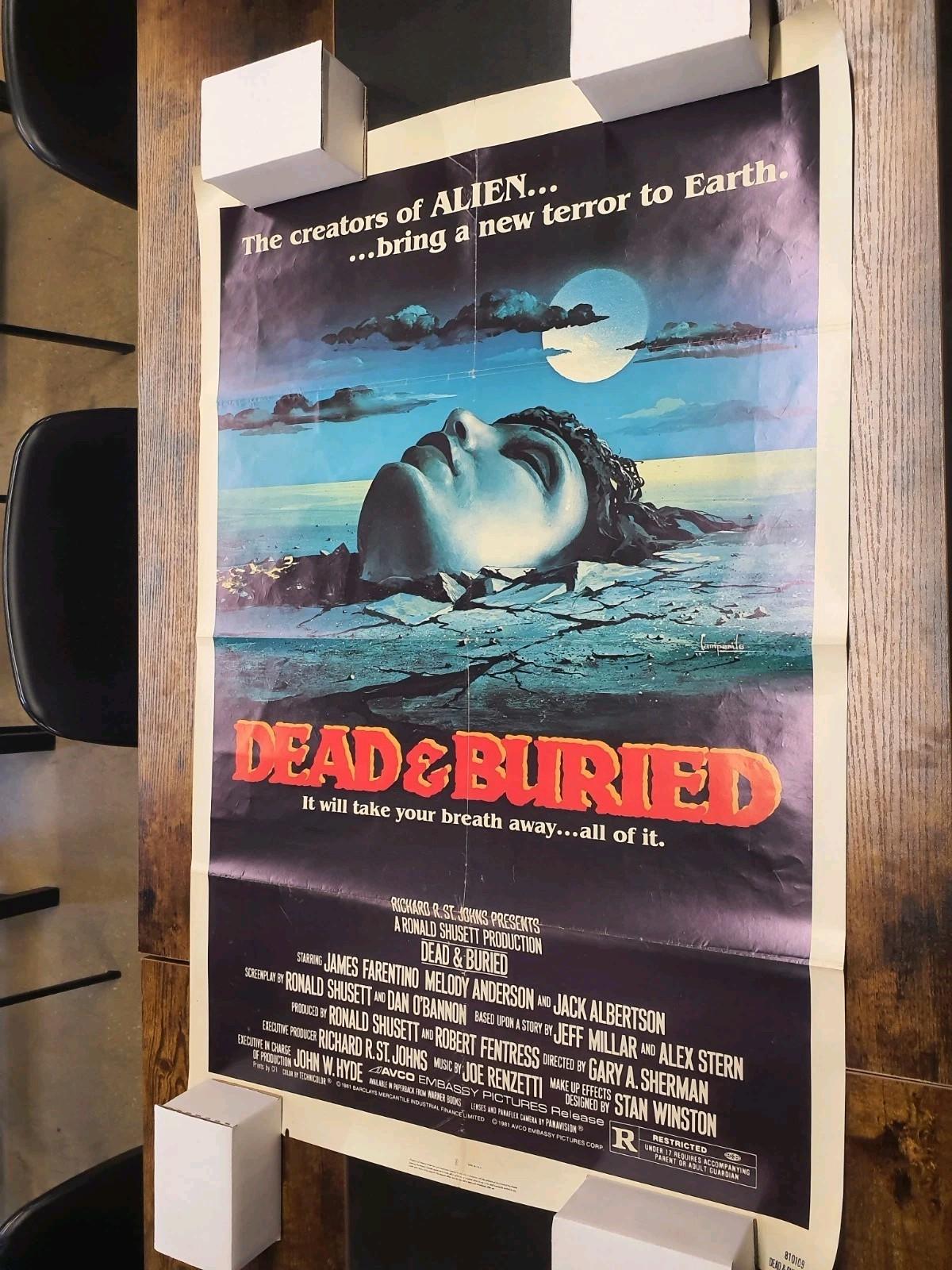 Vintage Original 1981 Dead & Buried Horror Movie Poster 27x41 ( TL26 )