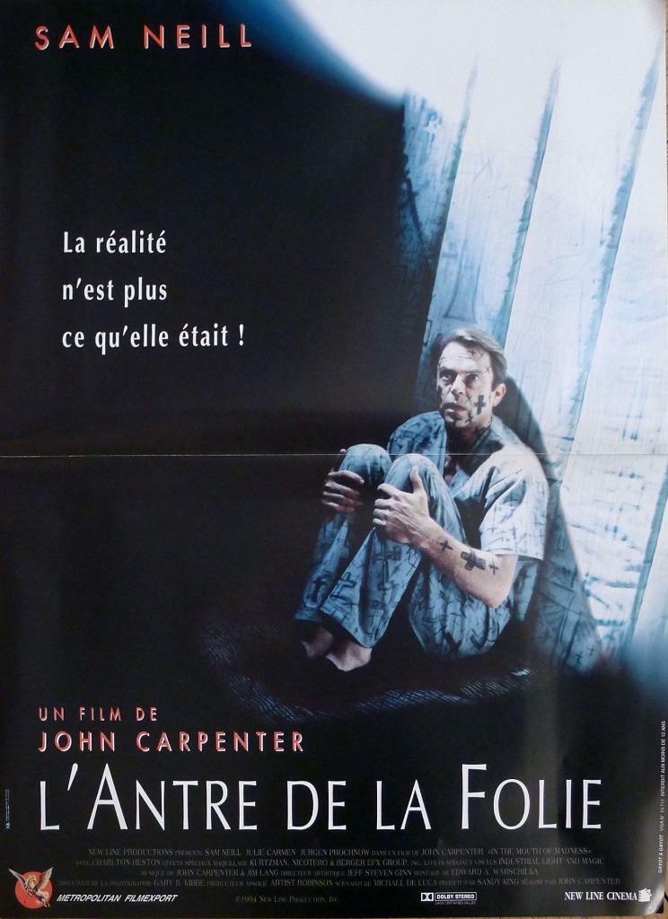 IN THE MOUTH OF MADNESS - CARPENTER / MADNESS - ORIGINAL FRENCH MOVIE POSTER