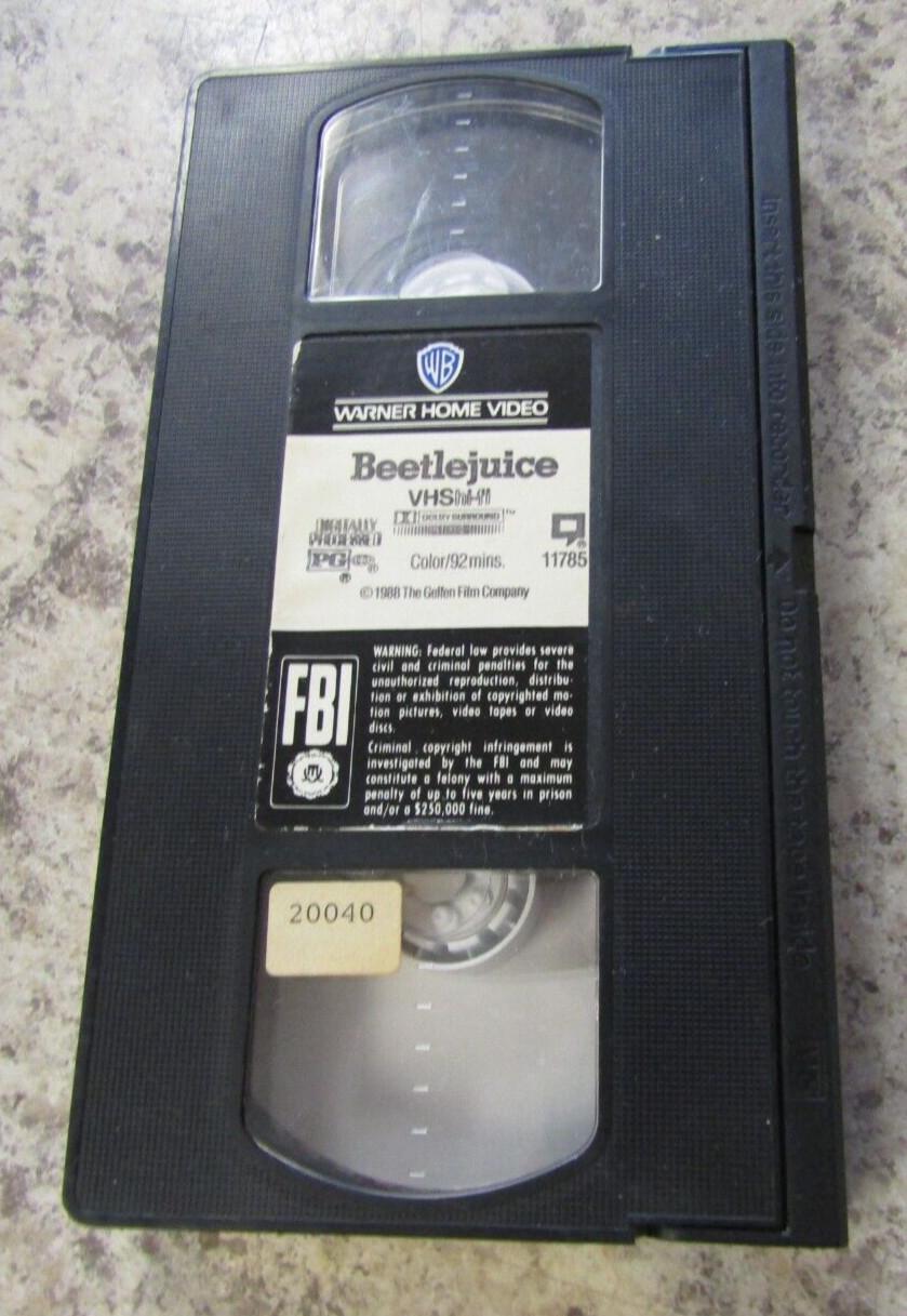 Beetlejuice 1988 VHS Rare Hard To Find Original Release Version Michael Keaton