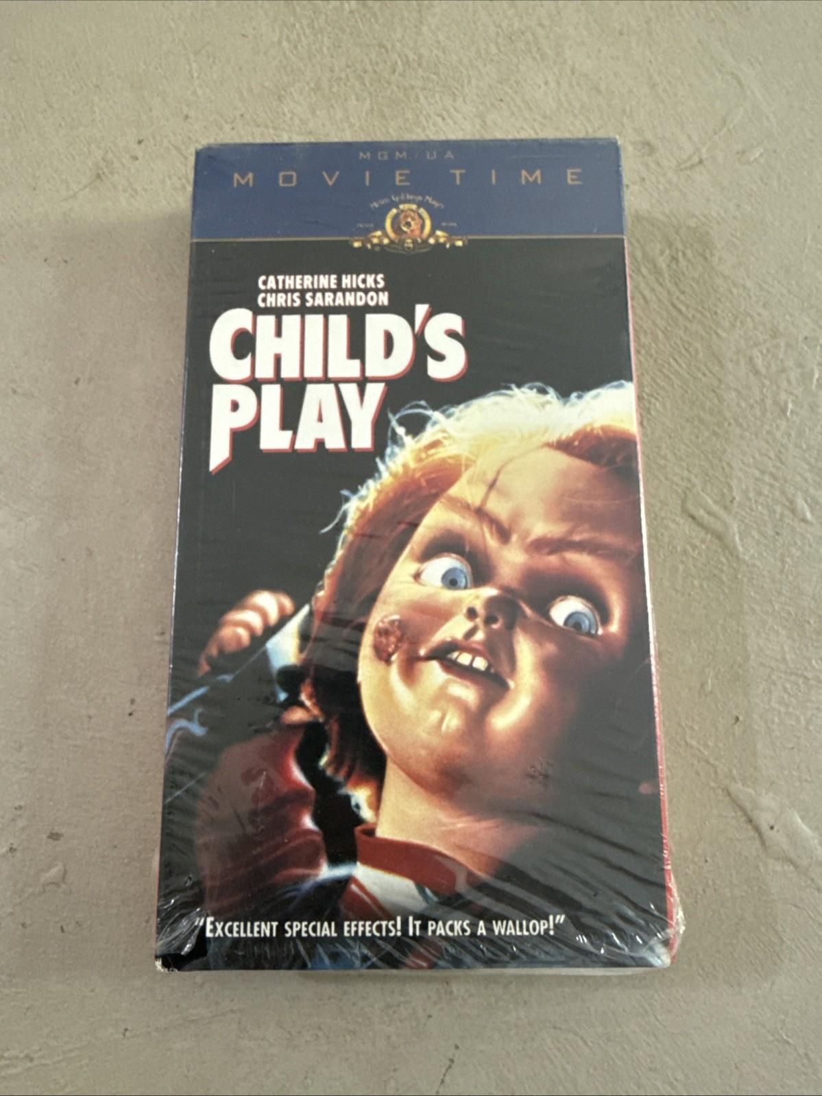 Child's Play 1988 VHS 1998 Chucky Horror Classic Killer Doll Slasher Thriller