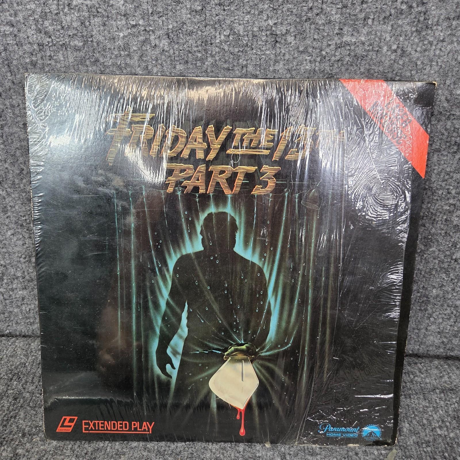 FRIDAY THE 13TH PART 3 Laserdisc LD RARE GREAT FILM III THREE