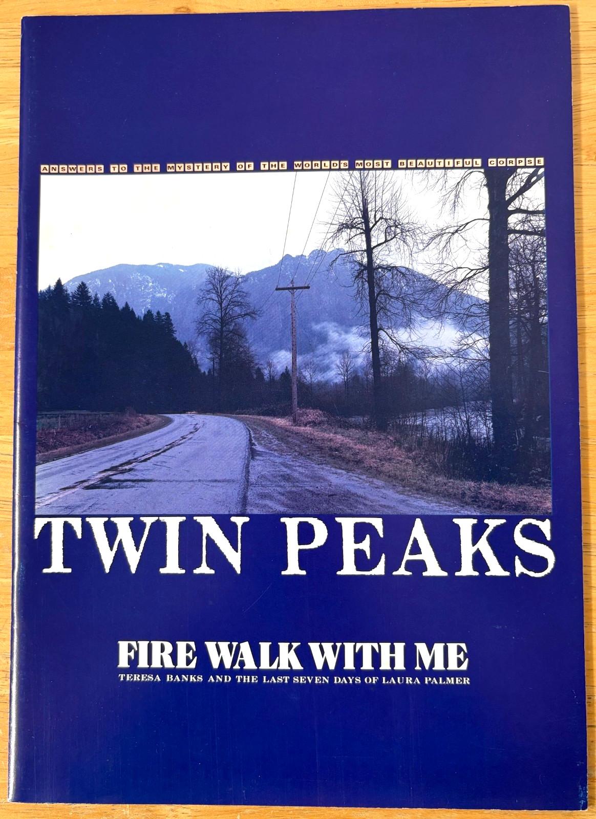 Twin Peaks Fire Walk With Me 1992 Movie Program Japan David Lynch Sheryl Lee Bow
