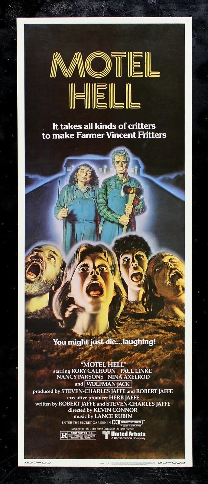 MOTEL HELL ✯ CineMasterpieces HOTEL HORROR SCARY ORIGINAL MOVIE POSTER 1980