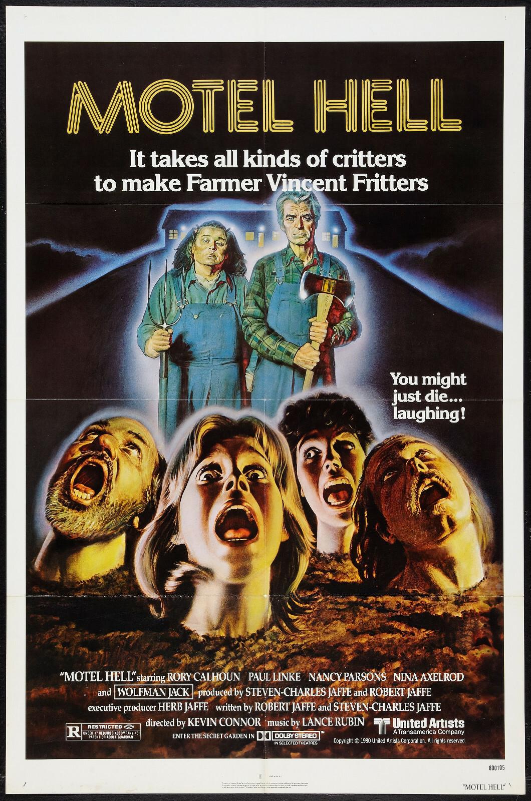 MOTEL HELL original 1980 27x41 one sheet movie poster RORY CALHOUN