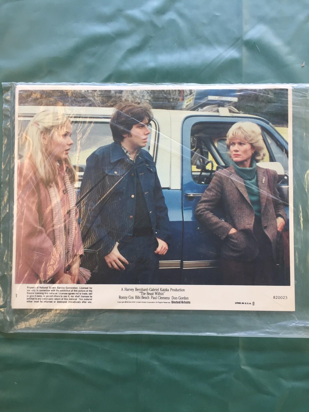 The Beast Within Movie Lobby Card Set Horror Ronny Cox Rare Vtg 1982