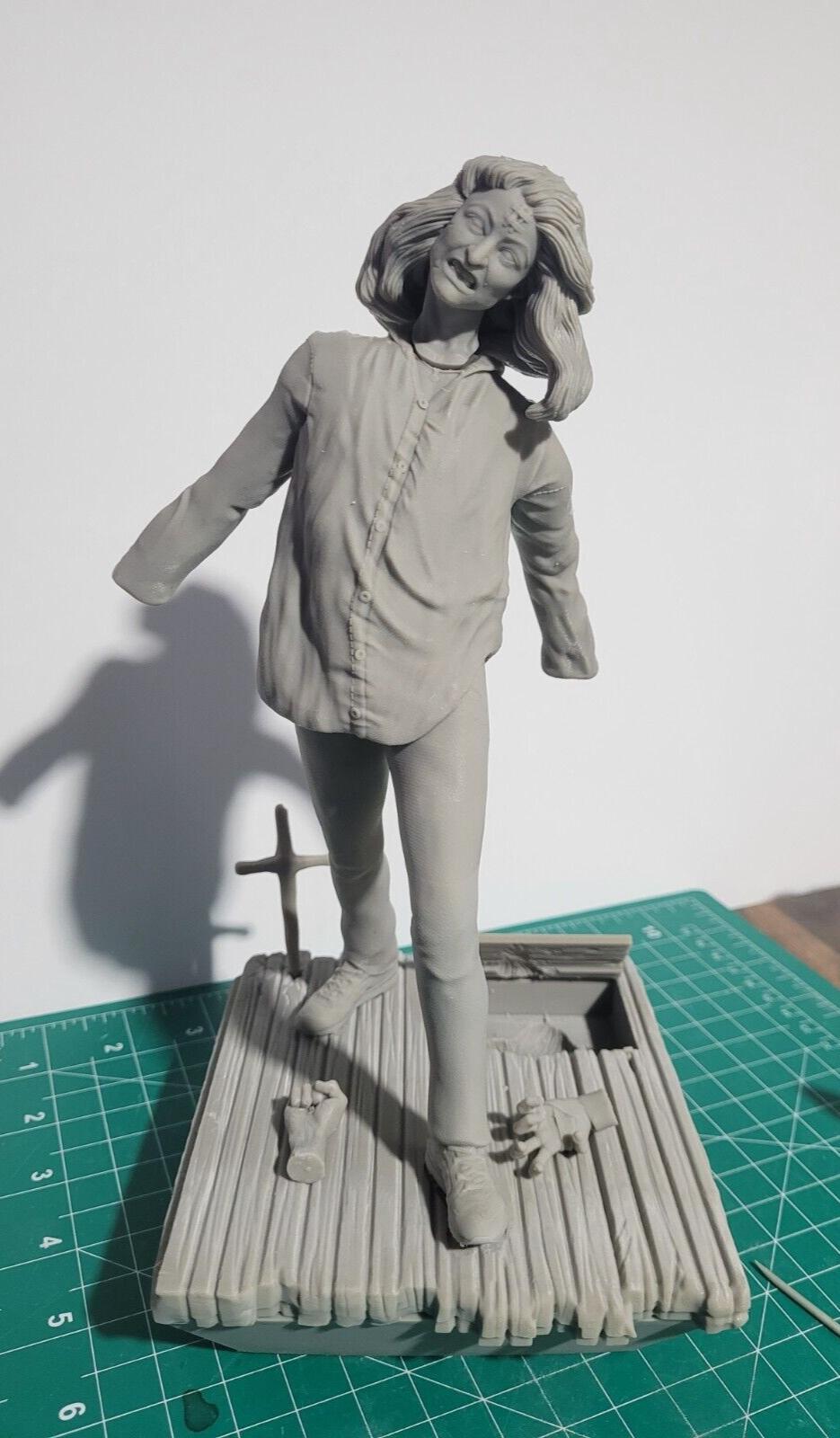 The Evil Dead (1981) Cheryl 3d Resin model kit With 2 heads and Base 1/8 scale