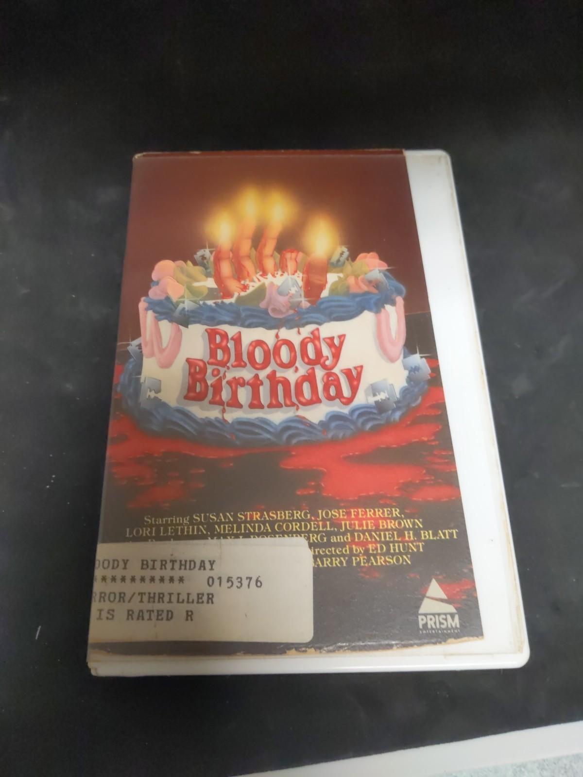 Bloody Birthday-Beta Betamax NOT VHS Horror Prism Video Gore Slasher Ex-Rental