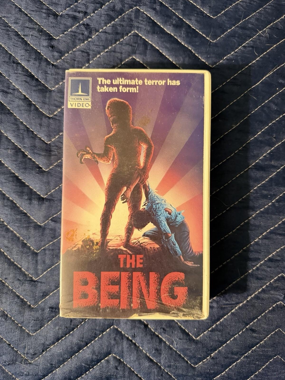 The Being VHS Thorn EMI 1983 Clamshell Horror Cult Monster Movie Rare Tested