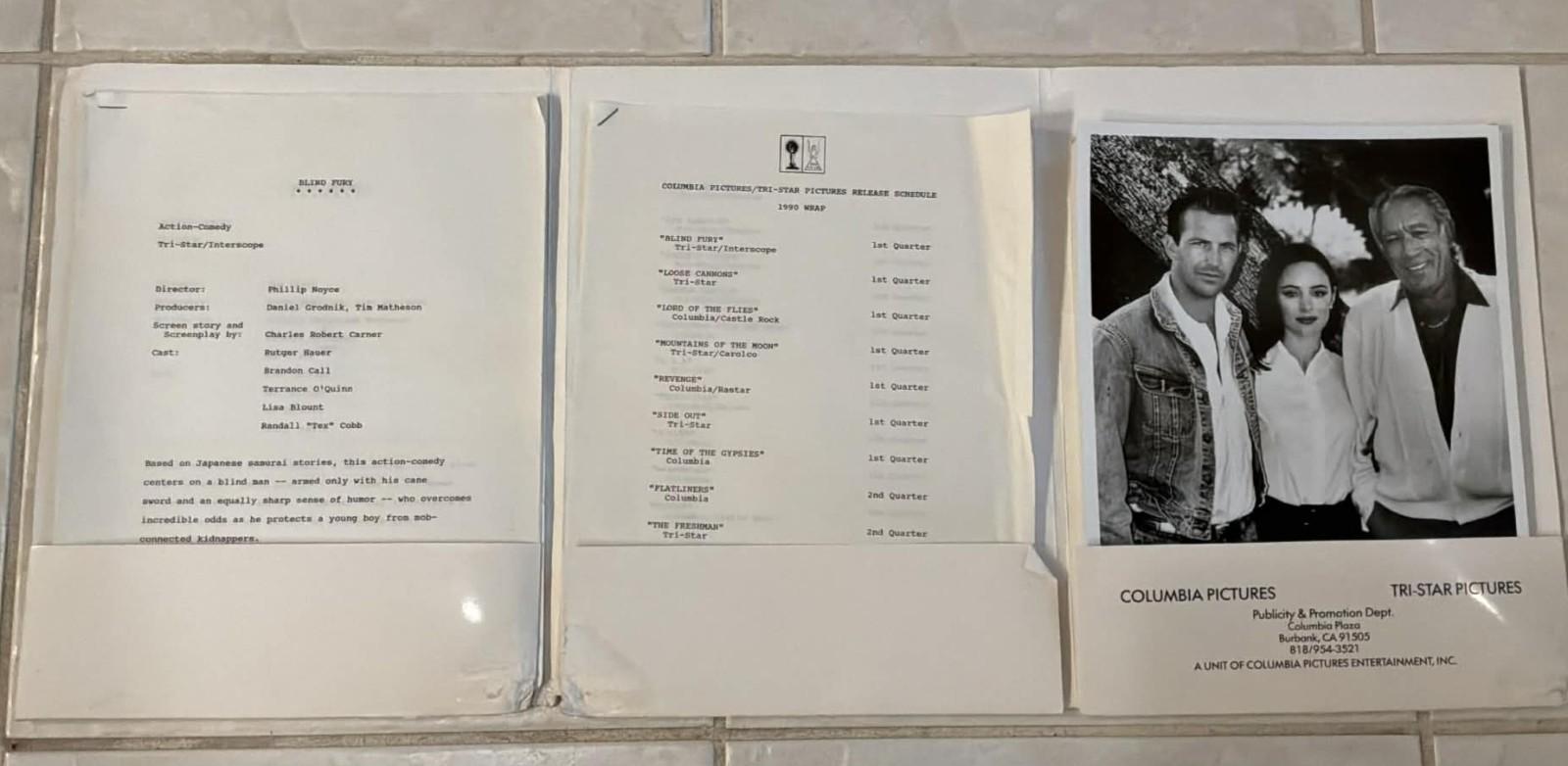 Coming in 1990 Columbia Tri-Star Pictures Press Kit Total Recall, Misery, Flatli