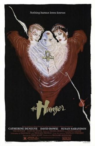 THE HUNGER ORIGINAL 27X41 MOVIE POSTER DAVID BOWIE 1983 SUSAN SARANDON