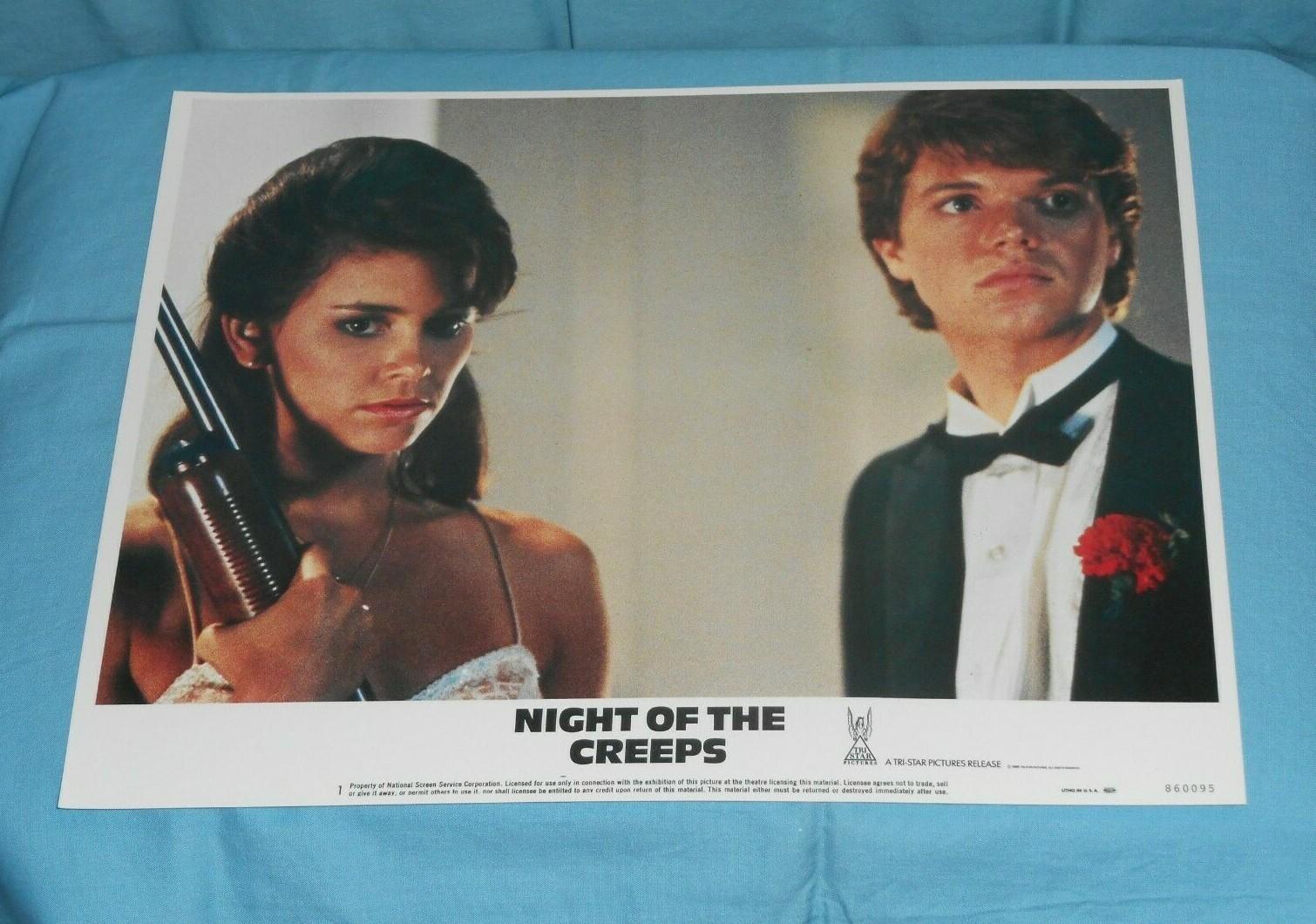 original NIGHT OF THE CREEPS lobby card #1
