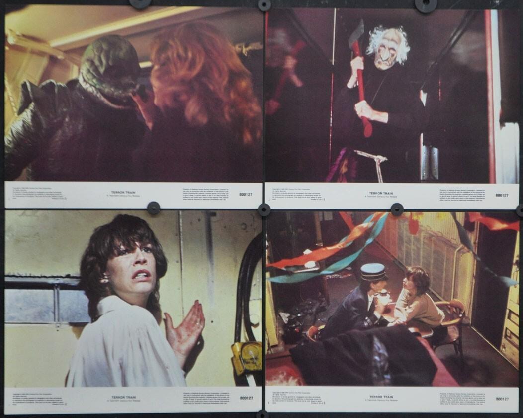 Terror Train 1980 ORIGINAL 11X14 LOBBY CARD SET JAMIE LEE CURTIS BEN JOHNSON