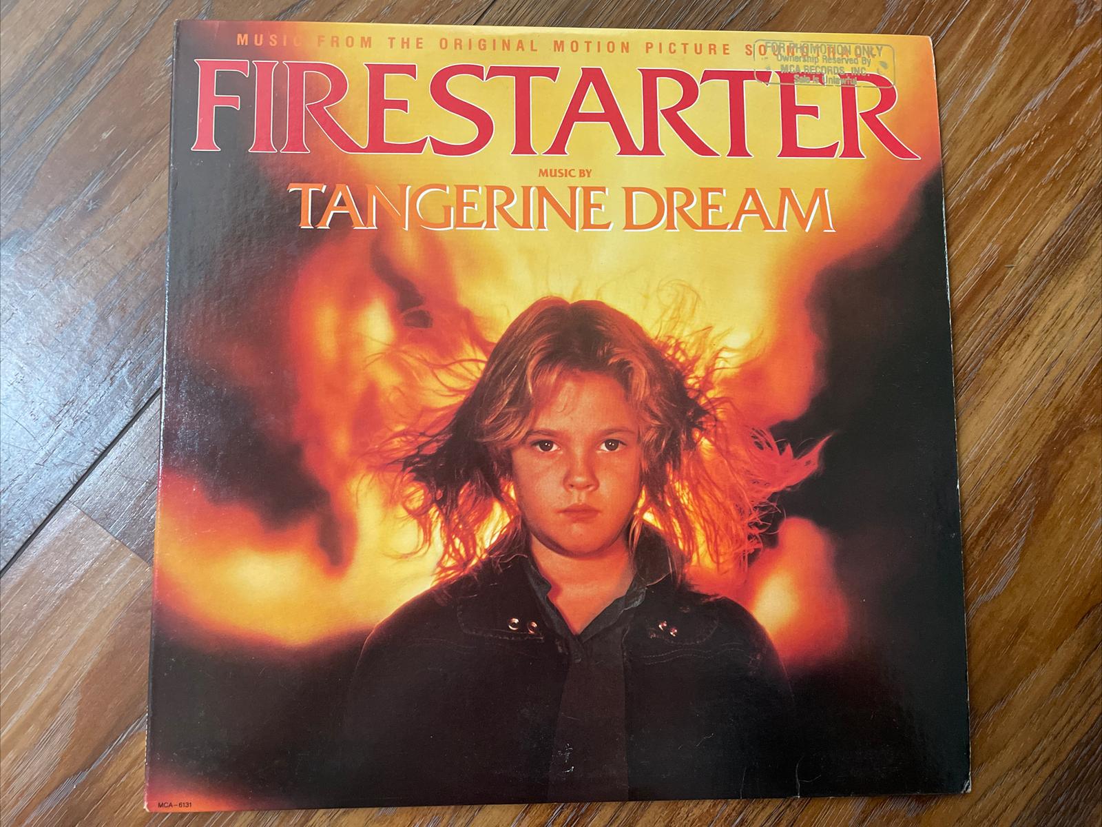 Tangerine Dream – Firestarter Soundtrack 1984 MCA 6131 Promo Jacket NM- Vinyl NM