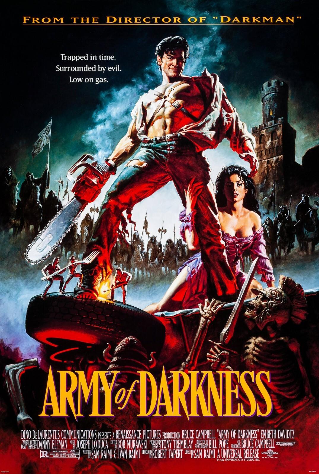 ARMY OF DARKNESS (1992) ORIGINAL MOVIE POSTER  -  ROLLED
