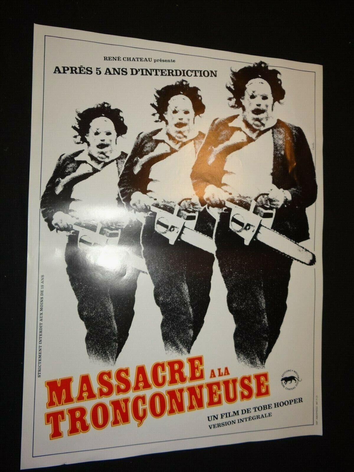 The Texas Chain Saw Massacre / original french movie poster  1976
