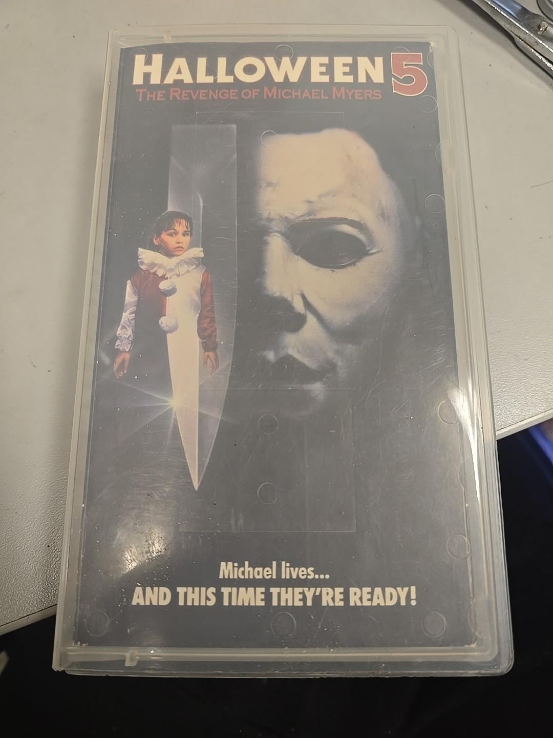 Rare Halloween 5 The Revenge of Michael Myers VHS Purchased From Blockbuster