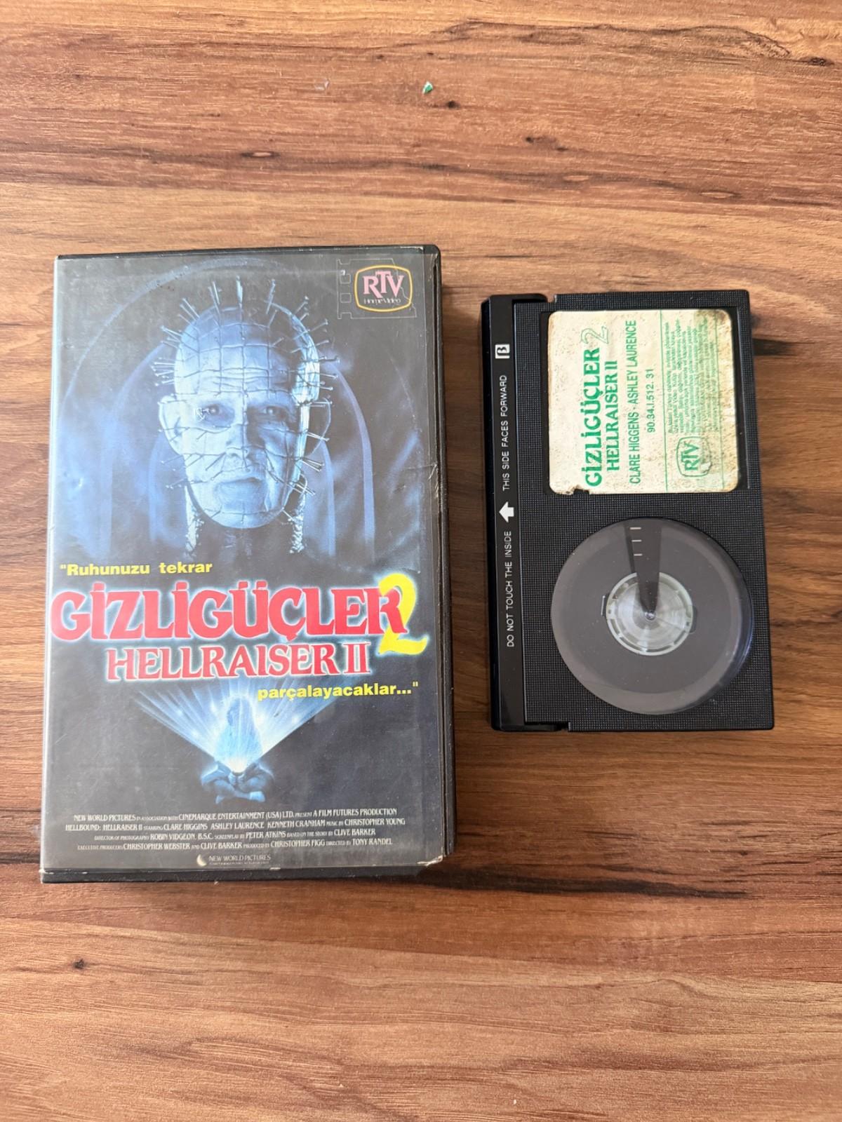 Ultra Rare Turkish Betamax Hellraiser II Horror RTV Home Video Beta TAPE