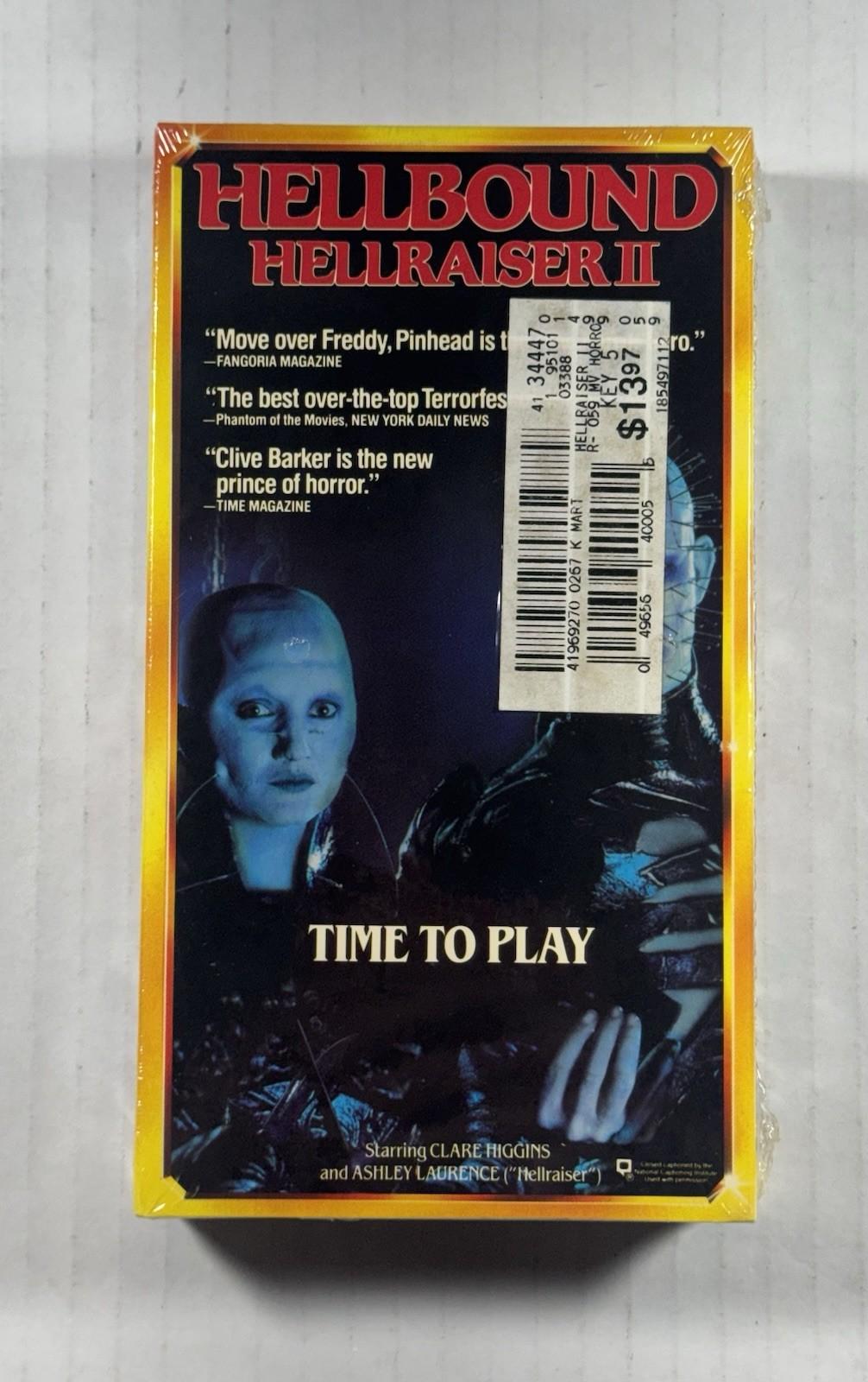 Hellbound Hellraiser 2 (VHS, 1990) Starmaker RARE Horror Sealed NEW
