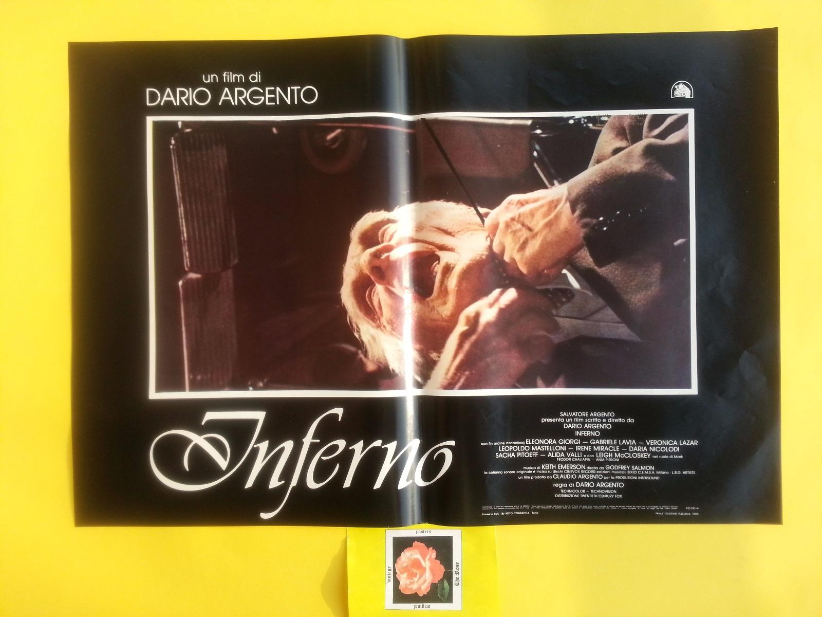 F467 INFERNO - DARIO ARGENTO , FOTOBUSTA 1° EDIZ. 1980. RARA!