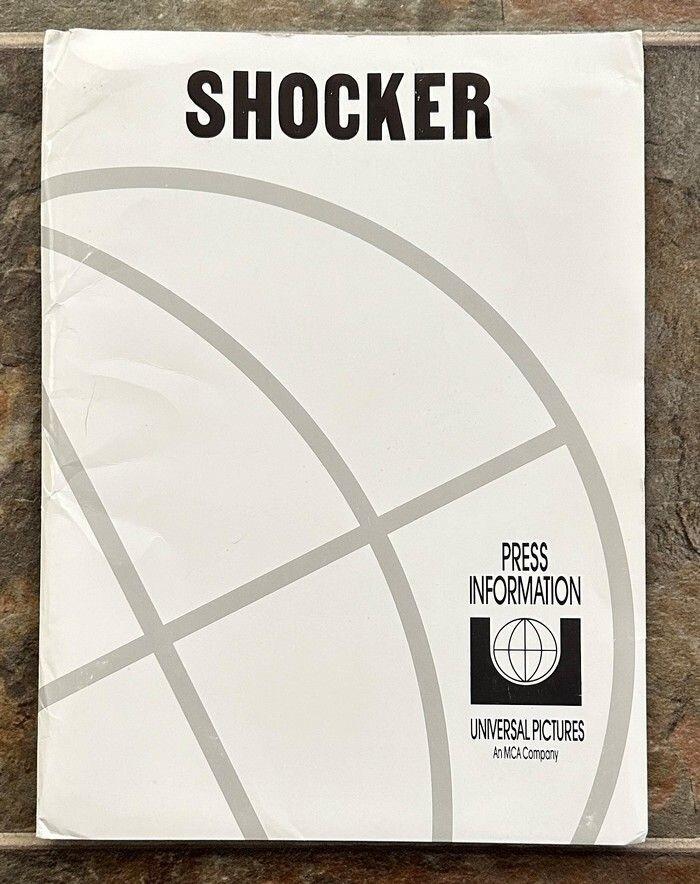 SHOCKER - 1989 - original PRESS KIT - Includes 7 Photos - WES CRAVEN film