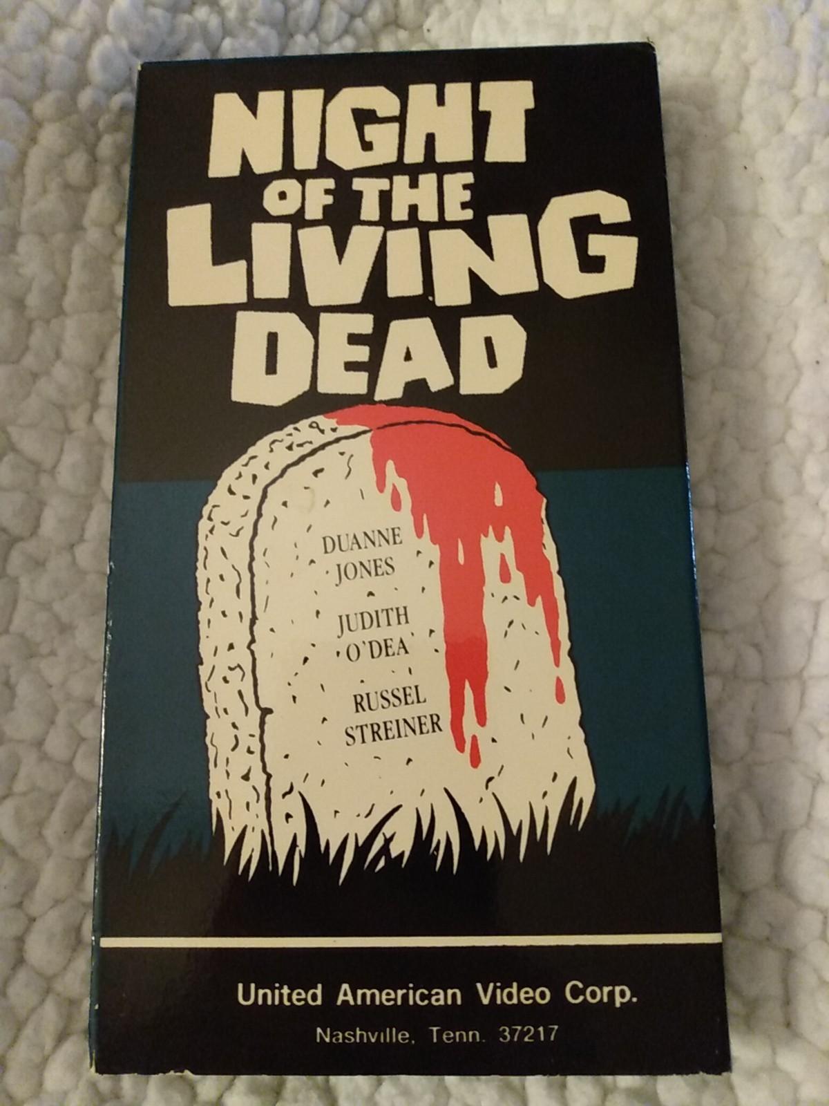 Night of the Living Dead (VHS, 1990)  United American Video Black & White