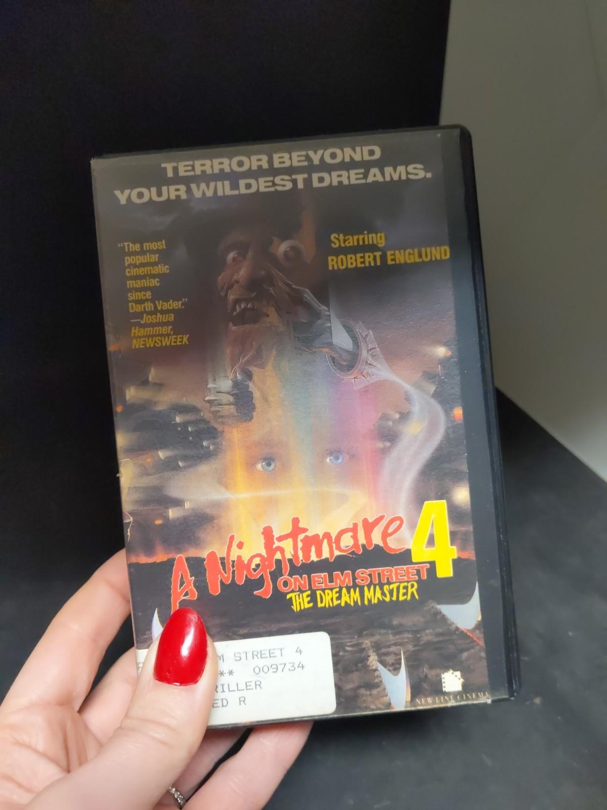 A Nightmare on Elm Street 4: The Dream Master BETAMAX 1988 MEDIA RARE CUT BOX