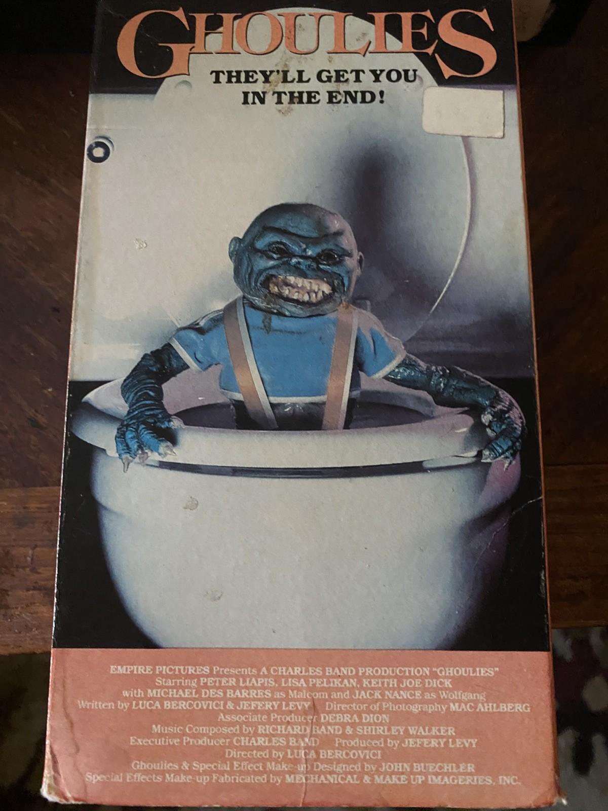Ghoulies VHS (1985) Vestron Video - Rare - Horror