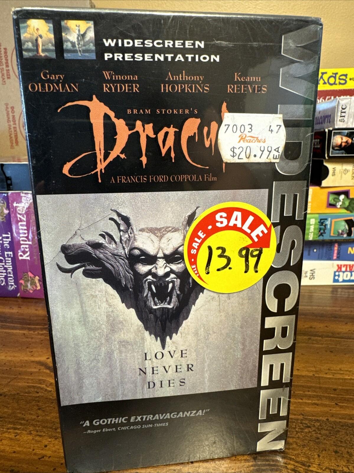 Bram Stoker's DRACULA - Widescreen Edition VHS - 1992/1997 Horror Movie RARE