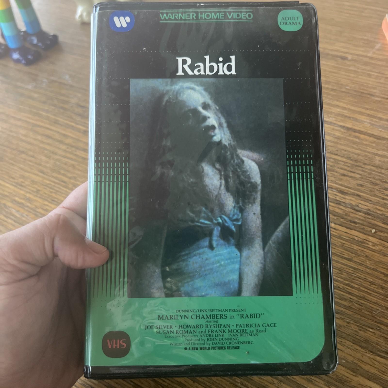 RABID 1977 LARGE VHS Clamshell Marilyn Chambers Body Horror RARE CRONENBERG!!