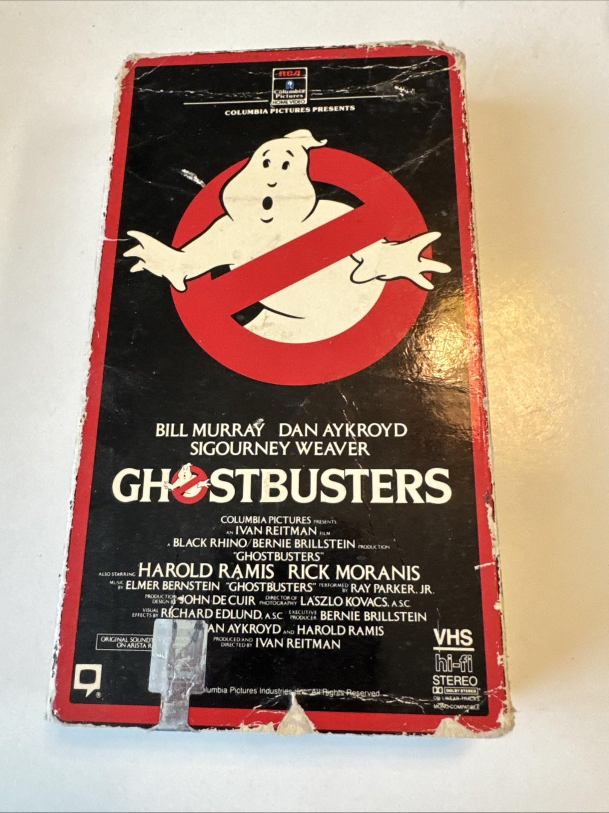 Ghostbusters (VHS, 1984) Original Release RCA Corners Horror RARE