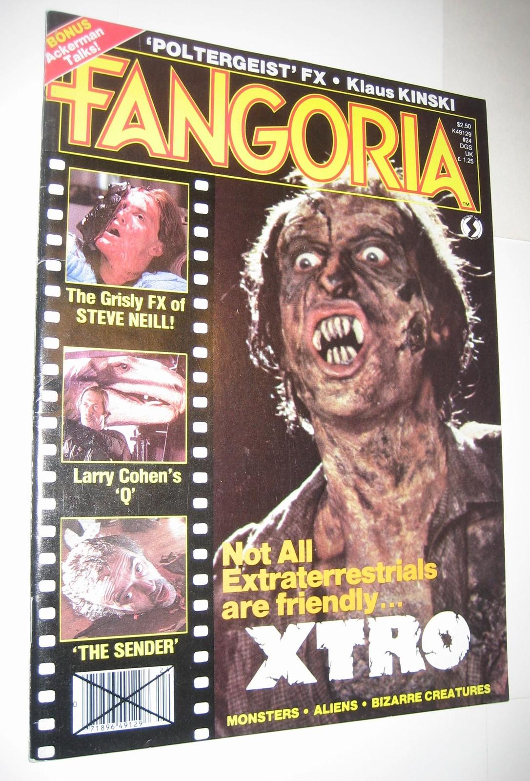 Fangoria #24 Dec 1982 XTRO Cvr Poltergeist Forrest J Ackerman Demon Shock x