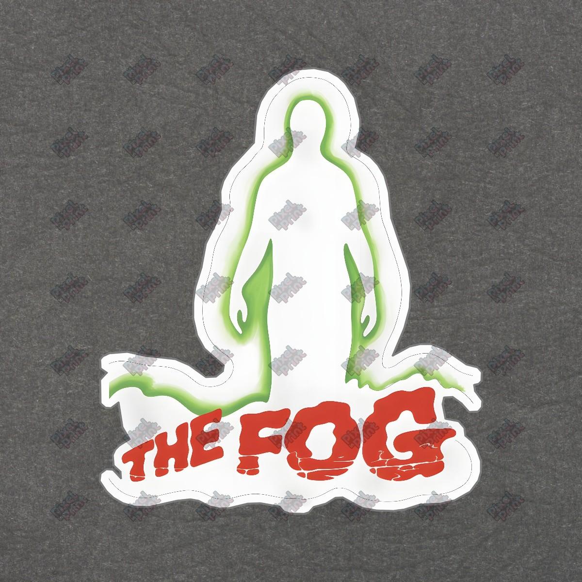 Vintage Horror Sign THE FOG Ghostly Figure with Glowing Green Hue #8823