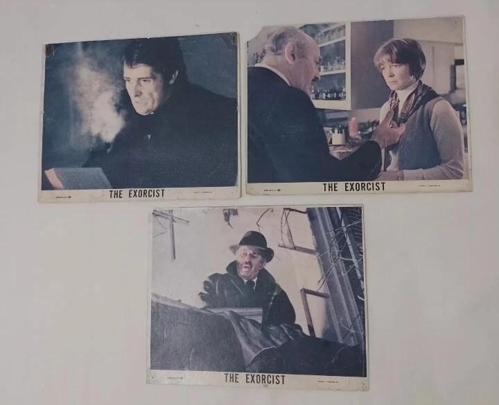 THE EXORCIST Horror Original Lobby Cards x3 Warner 1973