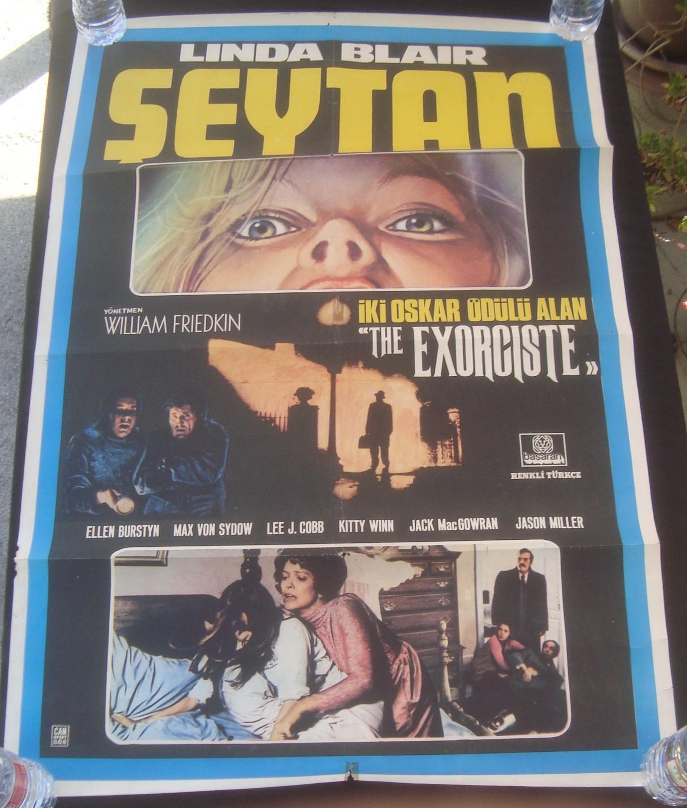 THE EXORCIST 1973 Linda Blair ORIGINAL 27x40 Turkish Movie Poster